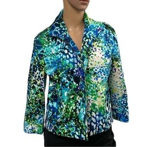 Transitions women’s jacket size small green and blue